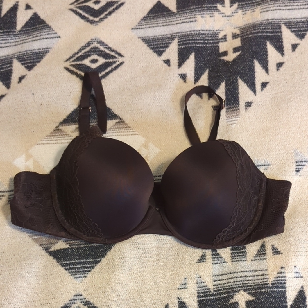 Savage X Fenty Dark Brown Lace Bra